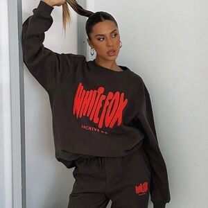 white fox lava crewneck